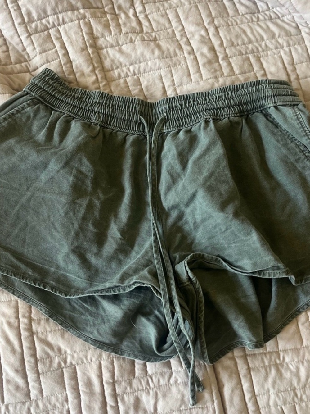 Women’s Hollister Olive Green Drawstring Casual Shorts